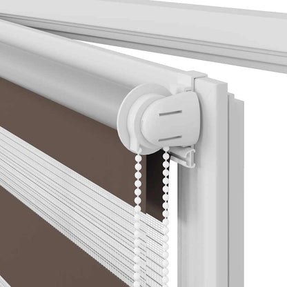 Doppelrollo 40 x 100 cm Kaffeebraun