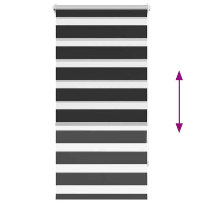 Doppelrollo 60 x 120 cm schwarz