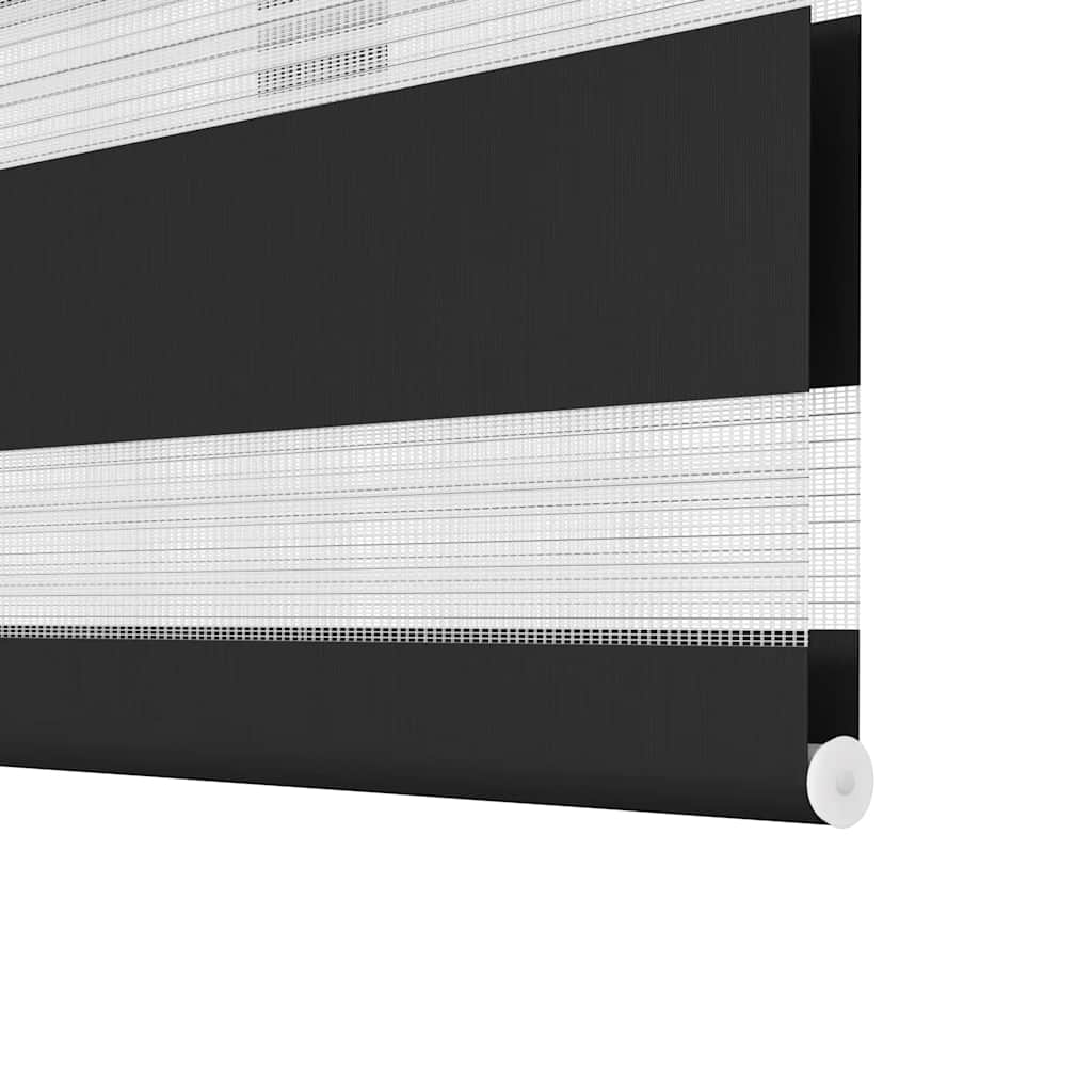 Doppelrollo Seitenzug Schwarz 70 x 120 cm