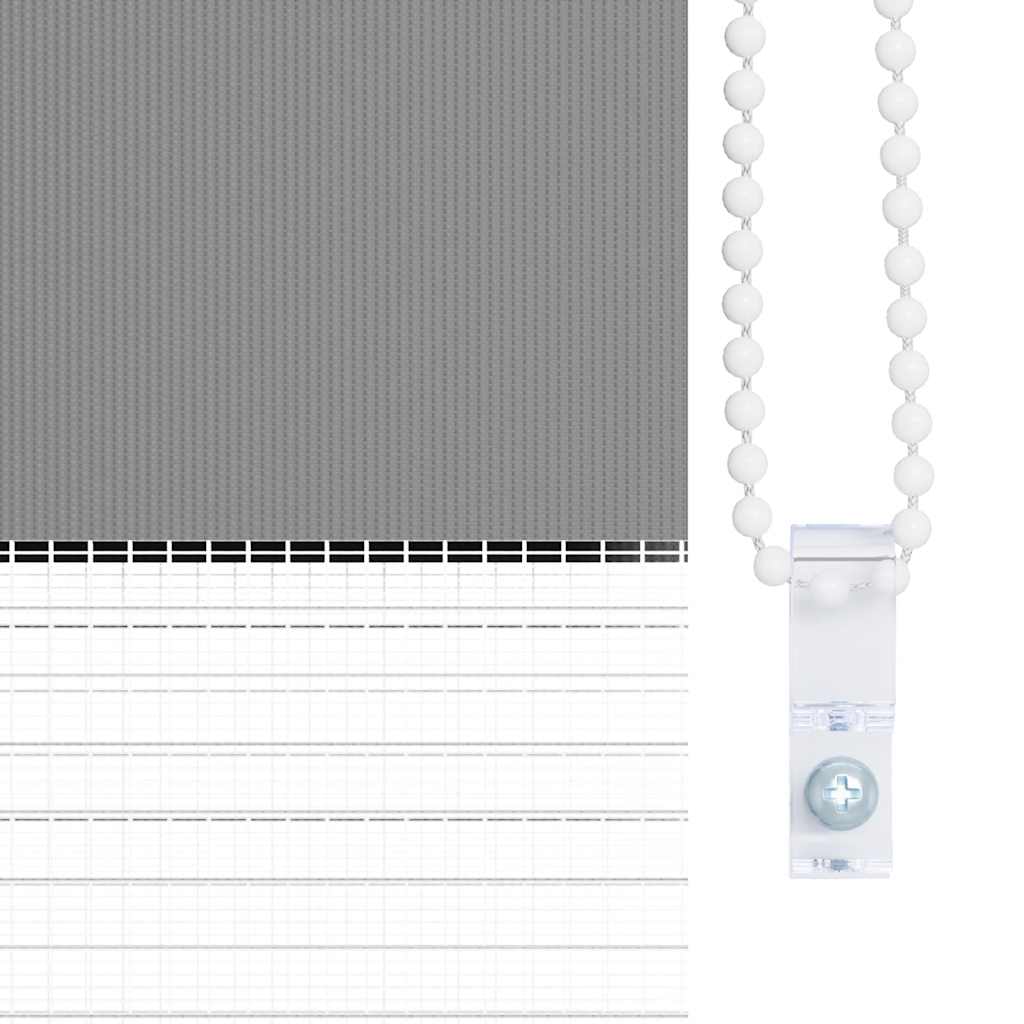 Doppelrollo Seitenzug 80 x 150 cm grau