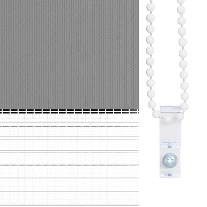 Doppelrollo Seitenzug 80 x 150 cm grau