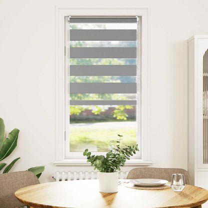 Doppelrollo Seitenzug 80 x 150 cm grau