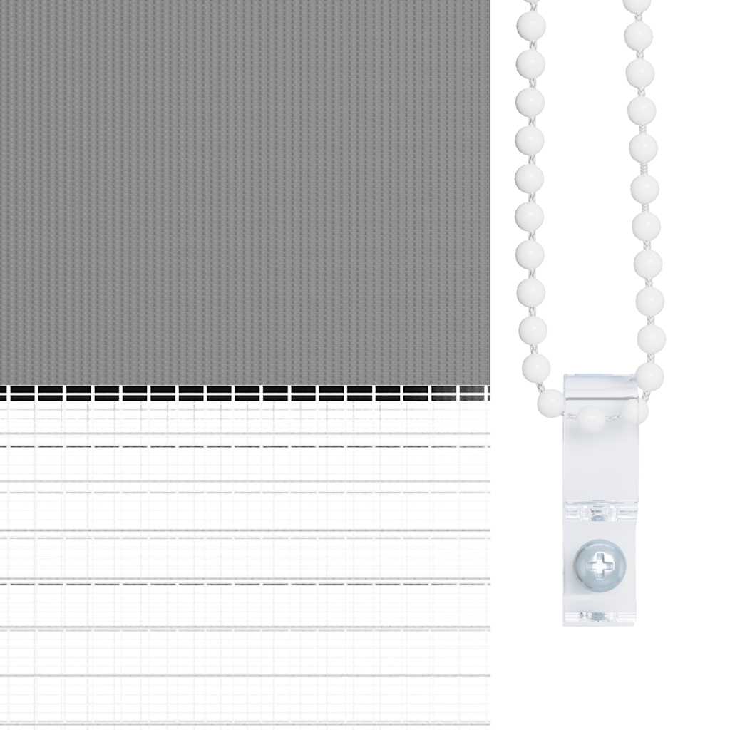 Doppelrollo Seitenzug Duo Rollo  80 x 175 cm grau