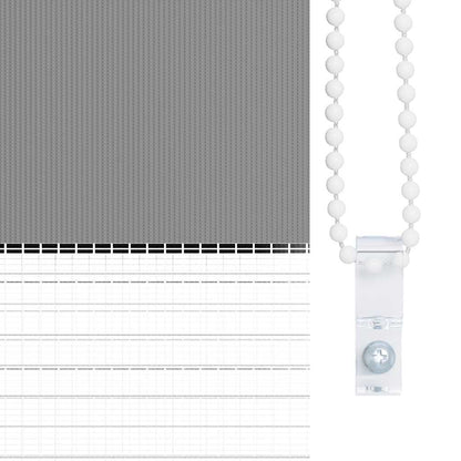 Doppelrollo Seitenzug Duo Rollo  80 x 175 cm grau