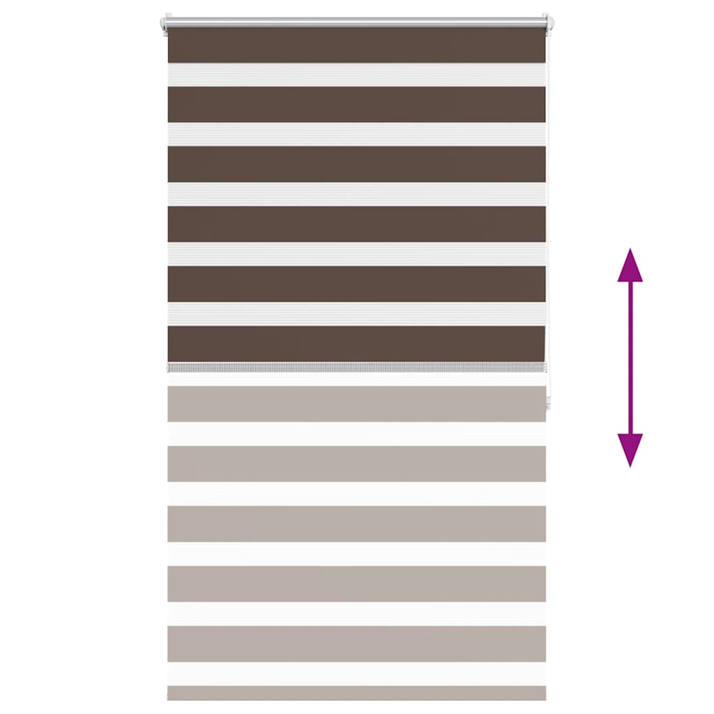 Doppelrollo 80 x 175 cm coffee