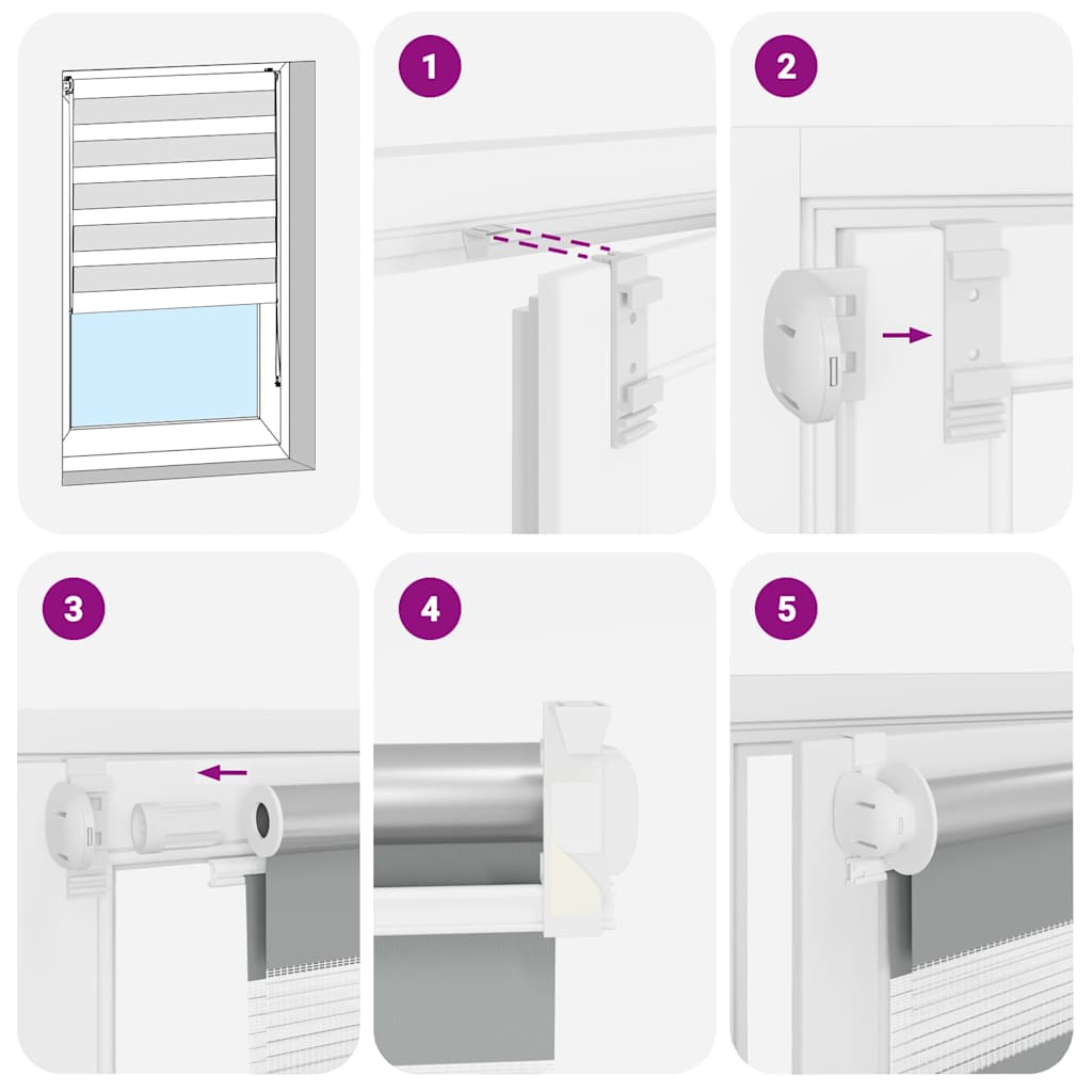 Doppelrollo 90 x 150 cm weiß