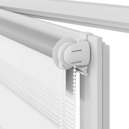 Doppelrollo Seitenzug 100 x 175 cm weiß