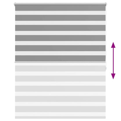 Doppelrollo Seitenzug 120 x 175 cm grau