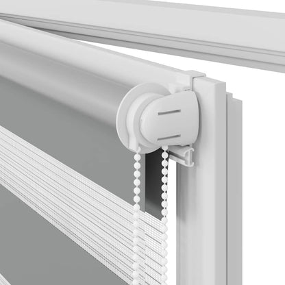 Doppelrollo Seitenzug 120 x 175 cm grau