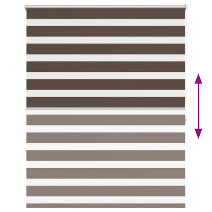 Doppelrollo Seitenzug Duo Rollo 120 x 175 cm brau