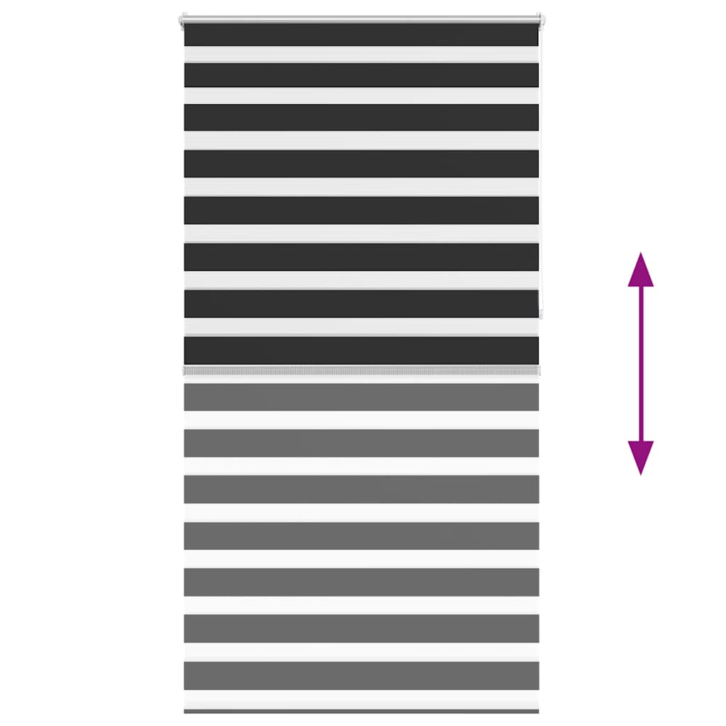 Doppelrollo 120 x 230 cm schewarz