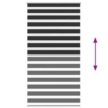 Doppelrollo 120 x 230 cm schewarz
