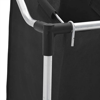 4 Fächer Schwarz Wäschesortierer