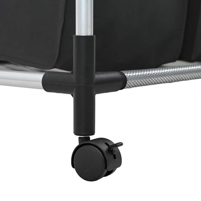 4 Fächer Schwarz Wäschesortierer