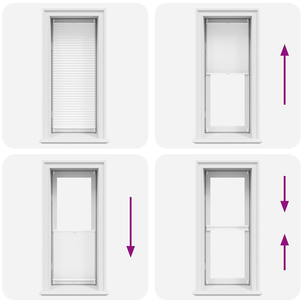 Plissee Faltrollo Rollo Plisseerollo 40x150cm Weiß