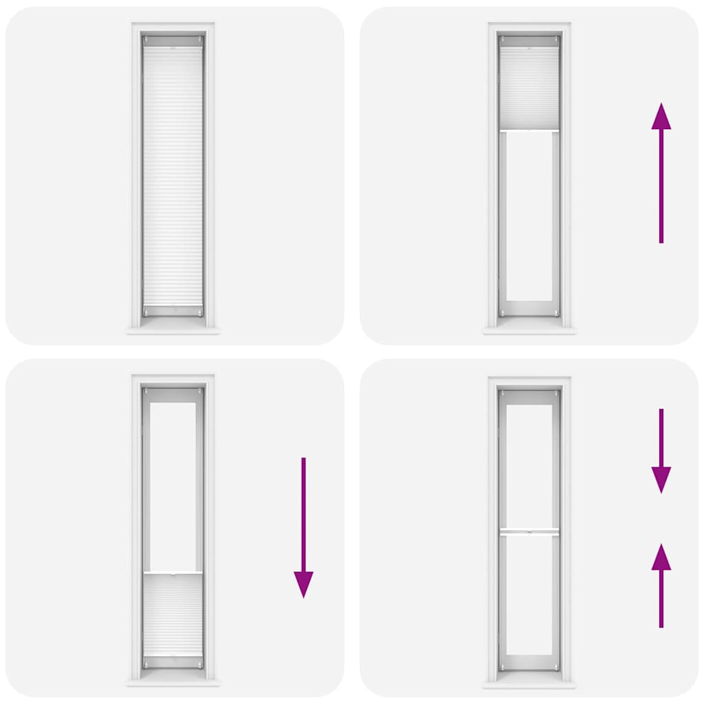 Plissee Faltrollo Rollo Jalousie Plisseerollo klemmen 40x200cm Weiß