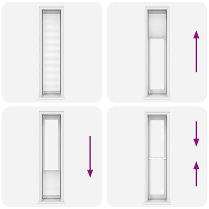 Plissee Faltrollo Rollo Jalousie Plisseerollo klemmen 40x200cm Weiß