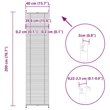 Plissee Faltrollo Rollo Jalousie Plisseerollo klemmen 40x200cm Weiß