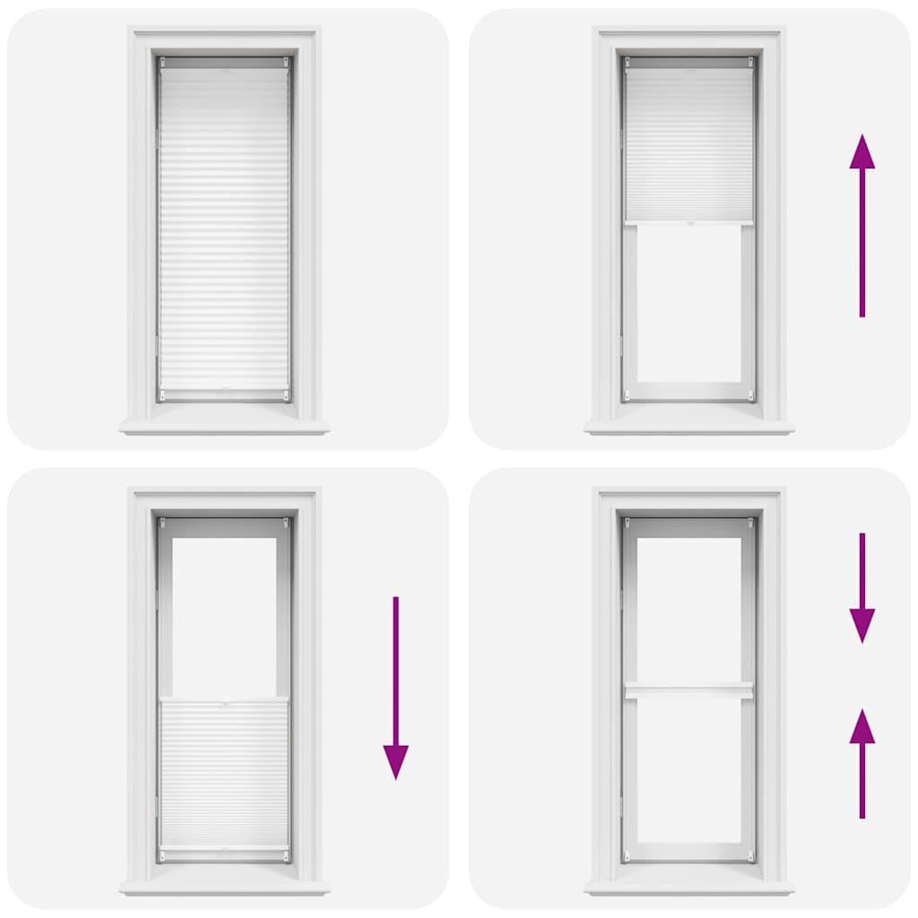 Plissee Faltrollo Rollo Plisseerollo 50x150cm Weiß