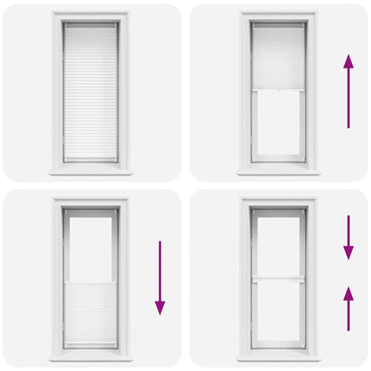 Verdunklungsplissee 60×100 cm Weiß