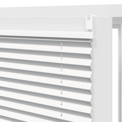 Verdunklungsplissee 60×125 cm Weiß