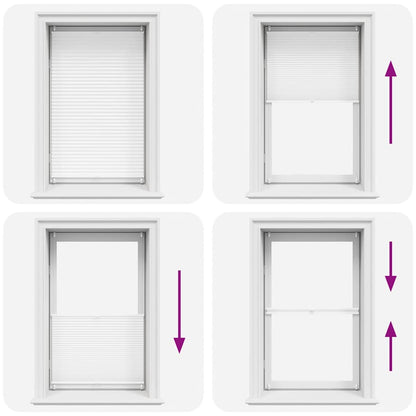 Verdunklungsplissee 70×150 cm Weiß