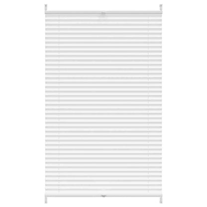 Verdunklungsplissee 80×100 cm Weiß