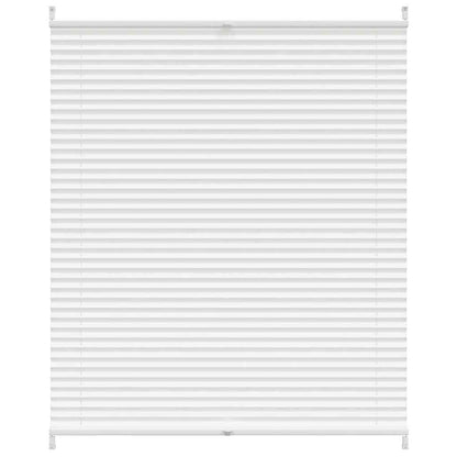 Verdunklungsplissee 100x100 cm Weiß