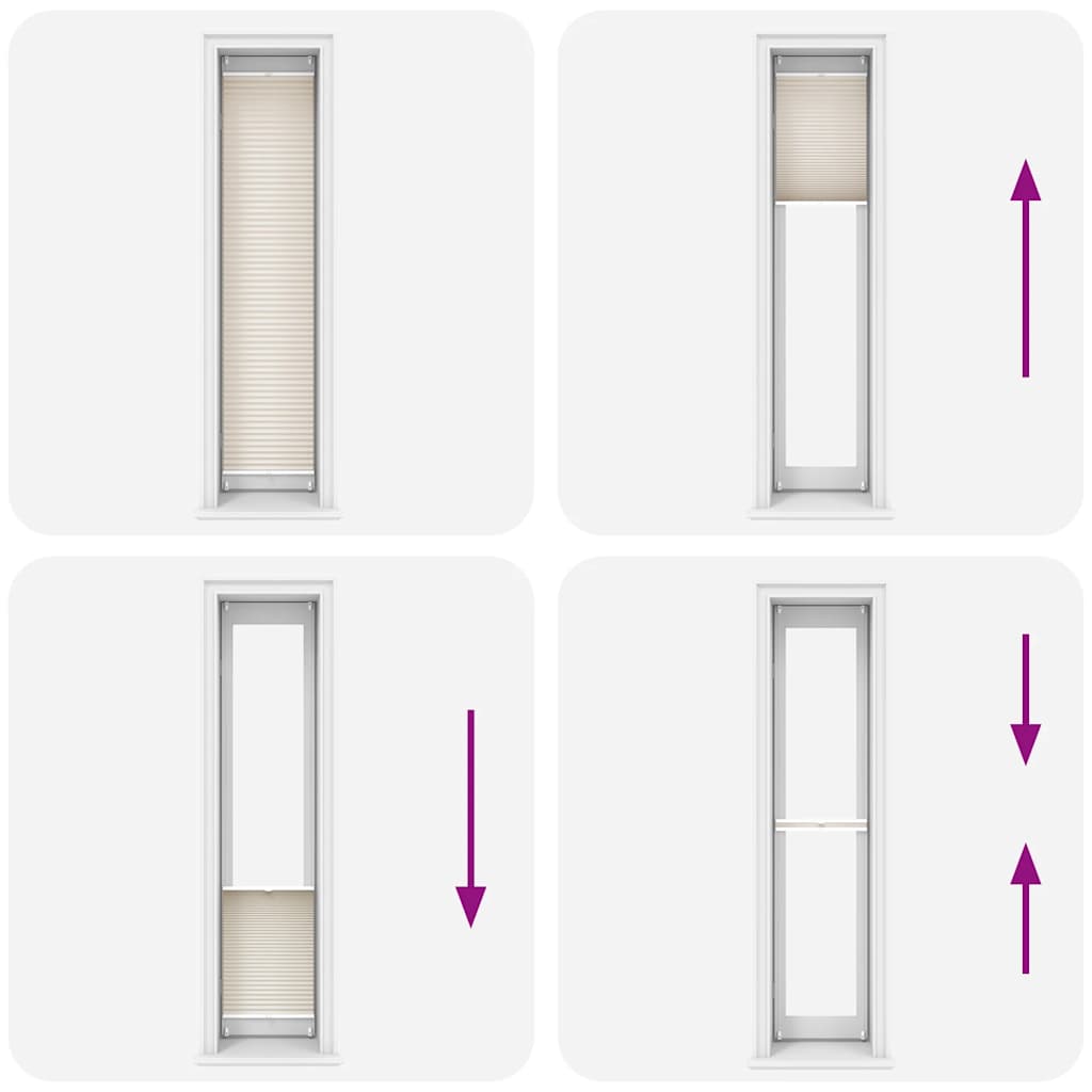 Plissee Faltrollo Rollo Plisseerollo 40x200cm Creme