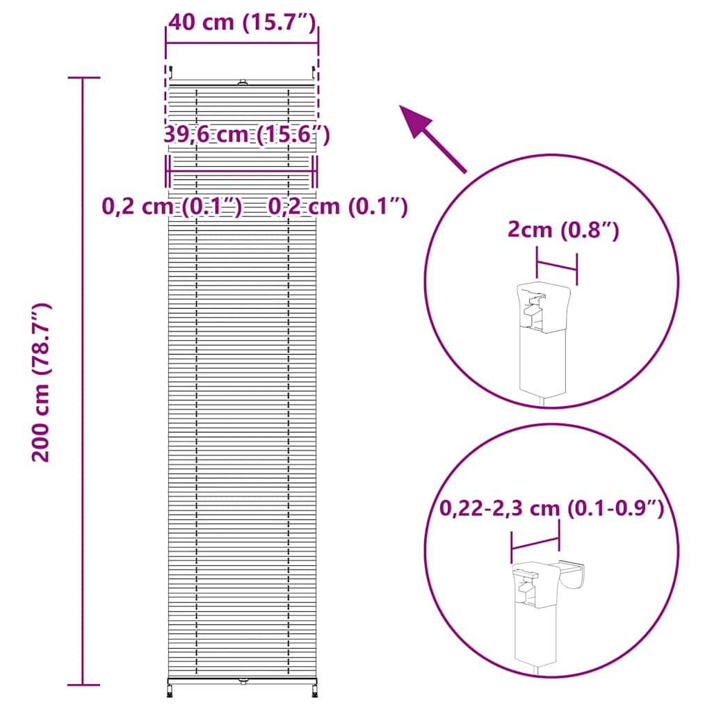 Plissee Faltrollo Rollo Plisseerollo 40x200cm Creme