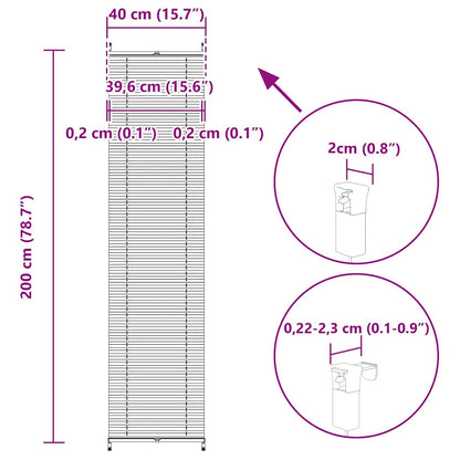 Plissee Faltrollo Rollo Plisseerollo 40x200cm Creme
