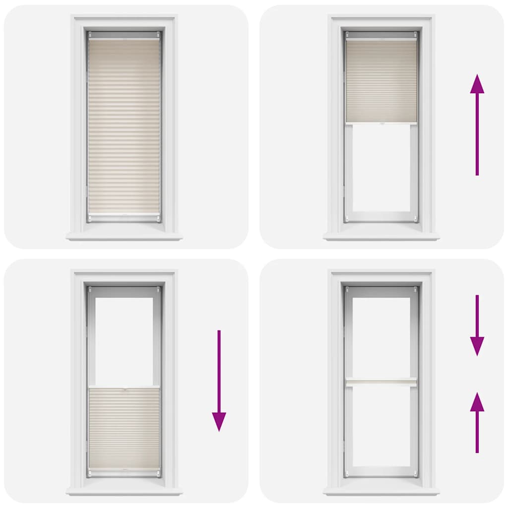 Plissee Faltrollo Rollo Plisseerollo 60x100cm Creme