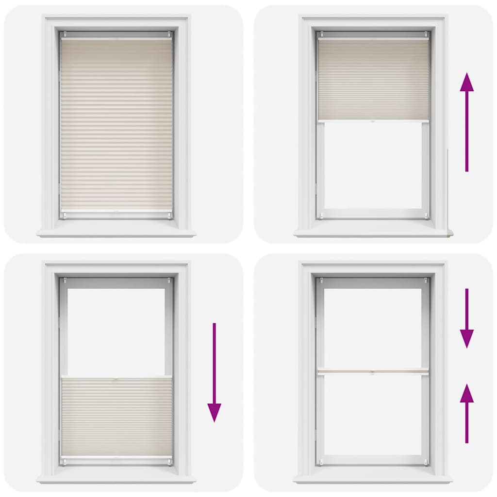 Plissee Faltrollo Rollo Plisseerollo 70x125cm Creme