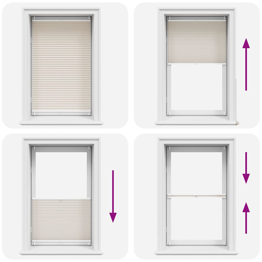 Plissee Faltrollo Rollo Plisseerollo 70x150cm Creme