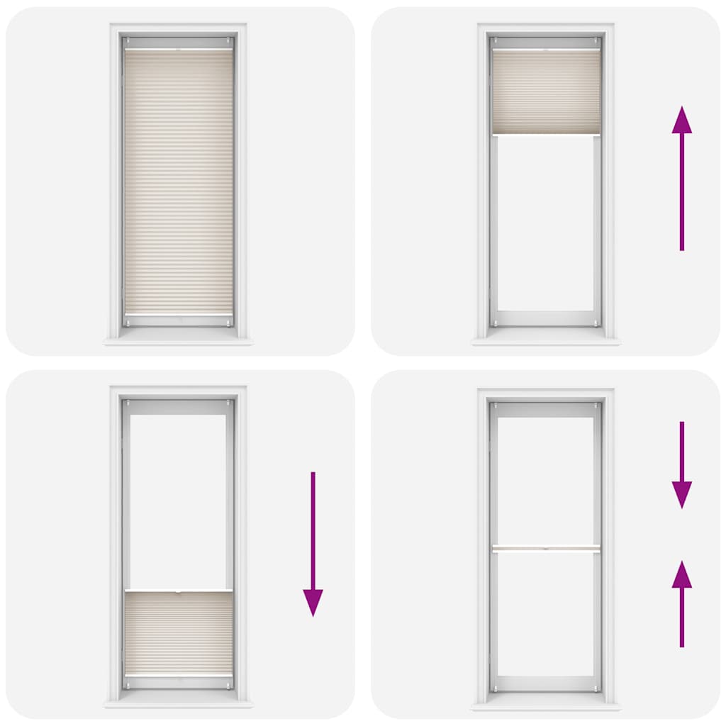 Plissee Faltrollo Rollo Plisseerollo 70x200cm Creme