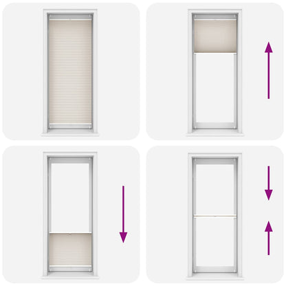 Plissee Faltrollo Rollo Plisseerollo 70x200cm Creme