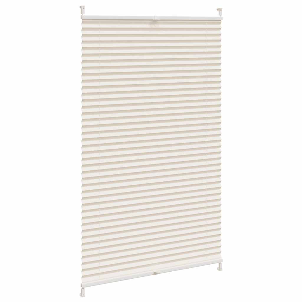 Plissee Faltrollo Rollo Jalousie klemmen 90x125cm Creme