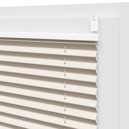 Plissee Faltrollo Rollo Jalousie klemmen 90x125cm Creme