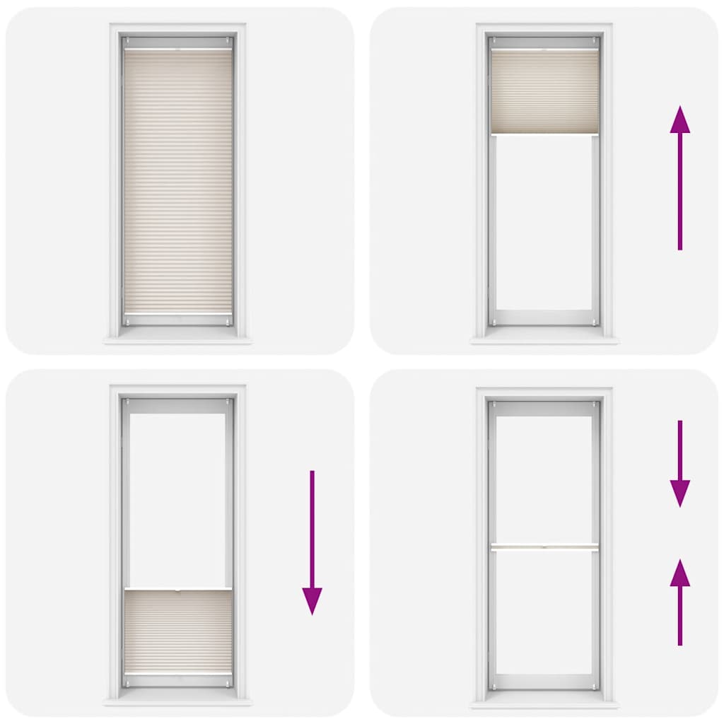 Plissee Faltrollo Rollo Jalousie Plisseerollo 90x200cm Creme