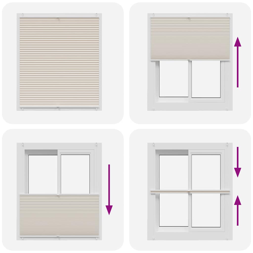 Plissee Faltrollo Rollo Plisseerollo 100x150cm Creme