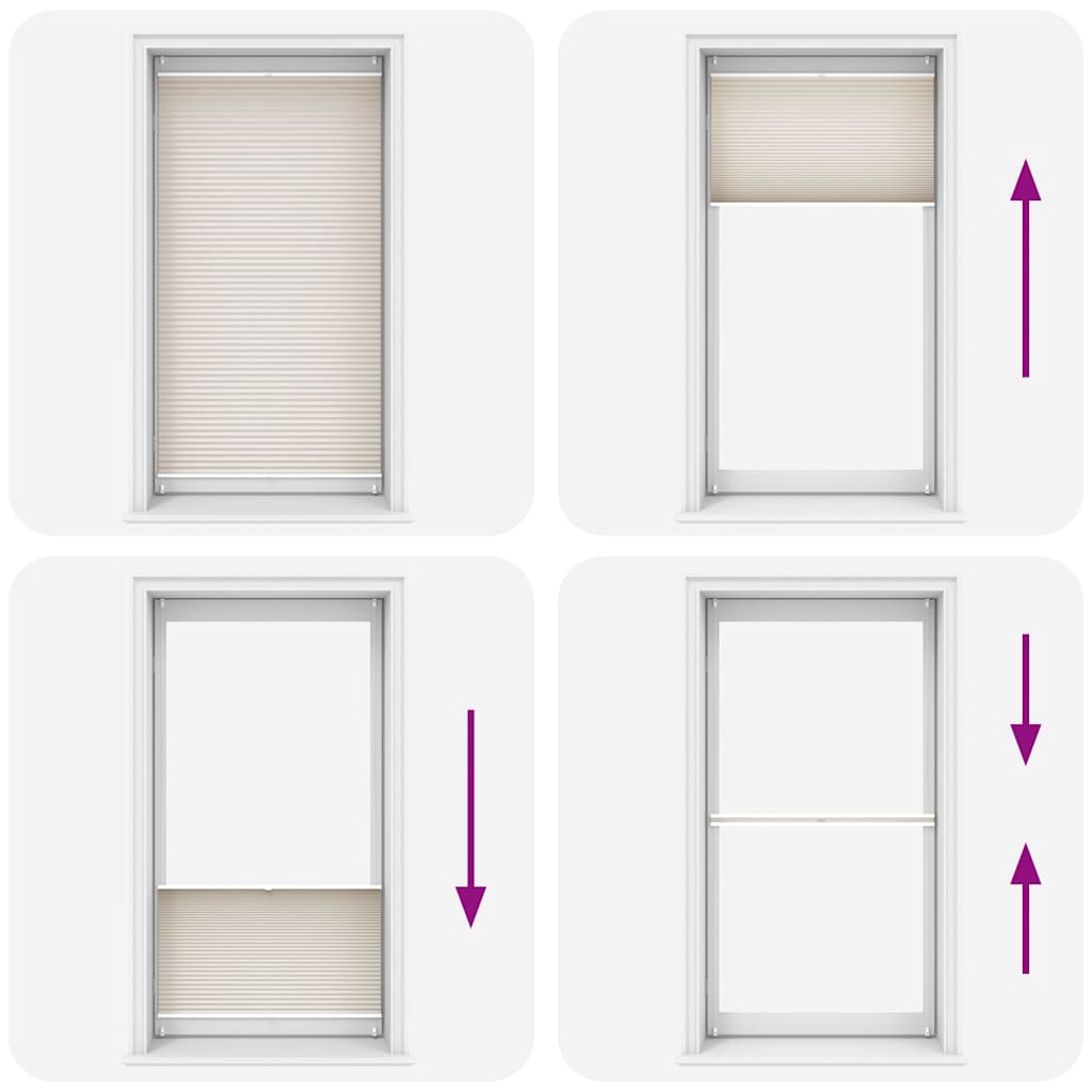 Plissee Faltrollo Rollo Plisseerollo 100x200cm Creme