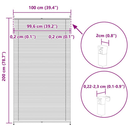 Plissee Faltrollo Rollo Plisseerollo 100x200cm Creme