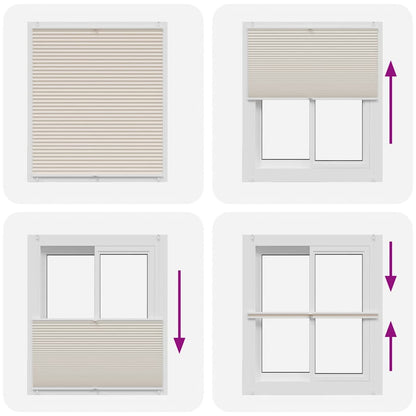 Plissee Faltrollo Rollo Plisseerollo 110x100cm Creme