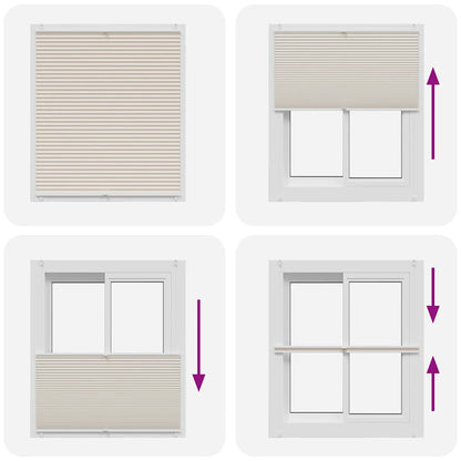 Plissee Faltrollo Rollo Plisseerollo 110x125cm Creme