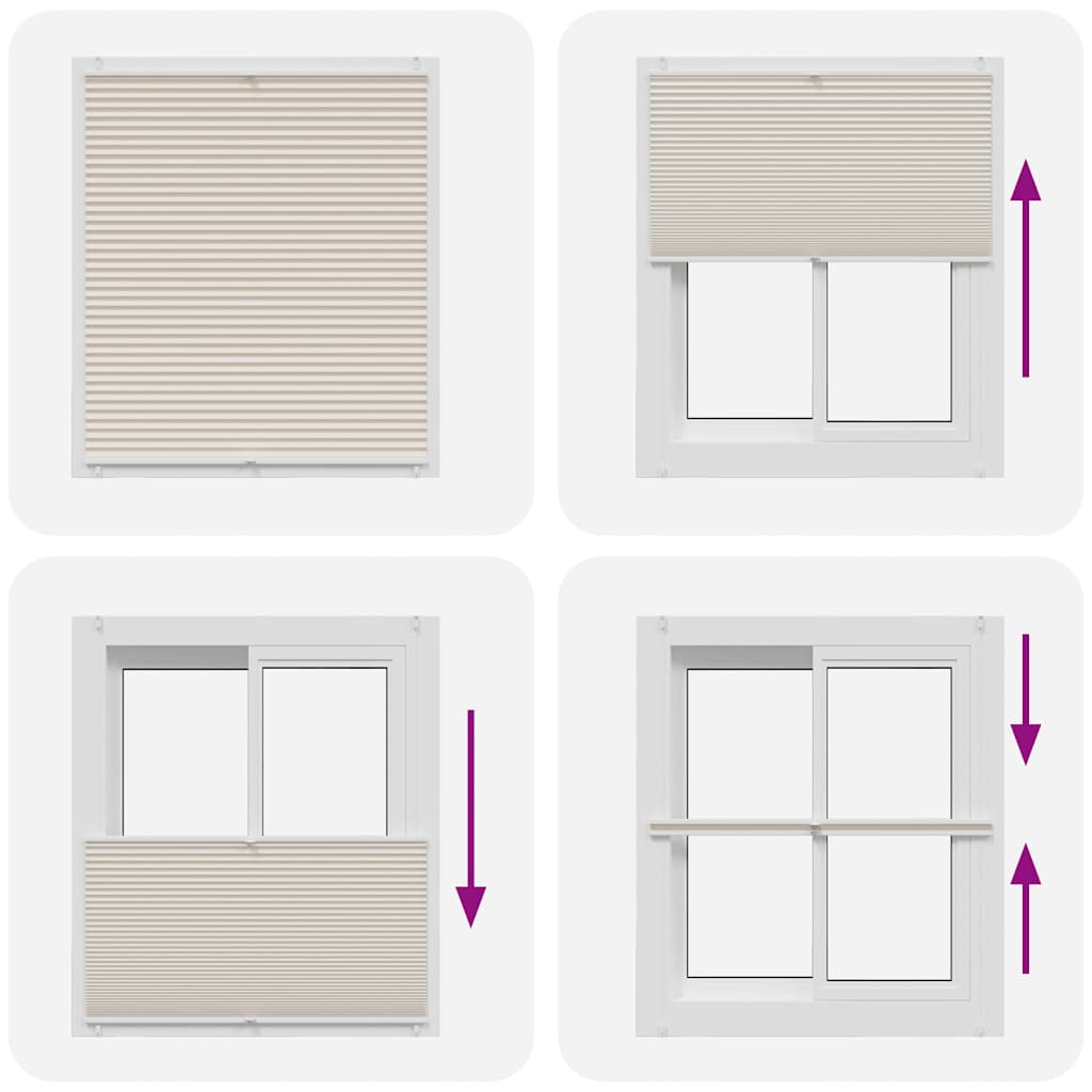 Plissee Faltrollo Rollo Plisseerollo 110x150cm Creme