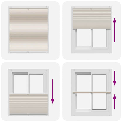 Plissee Faltrollo Rollo Plisseerollo 110x150cm Creme