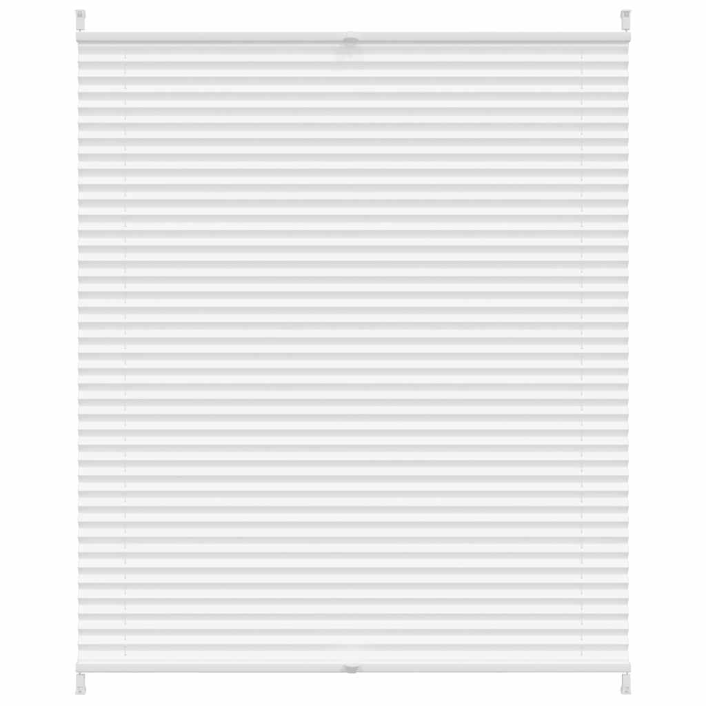 Verdunklungsplissee 110x125 cm Weiß
