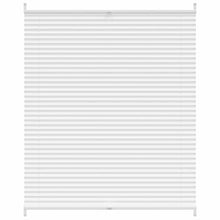 Verdunklungsplissee 110x125 cm Weiß