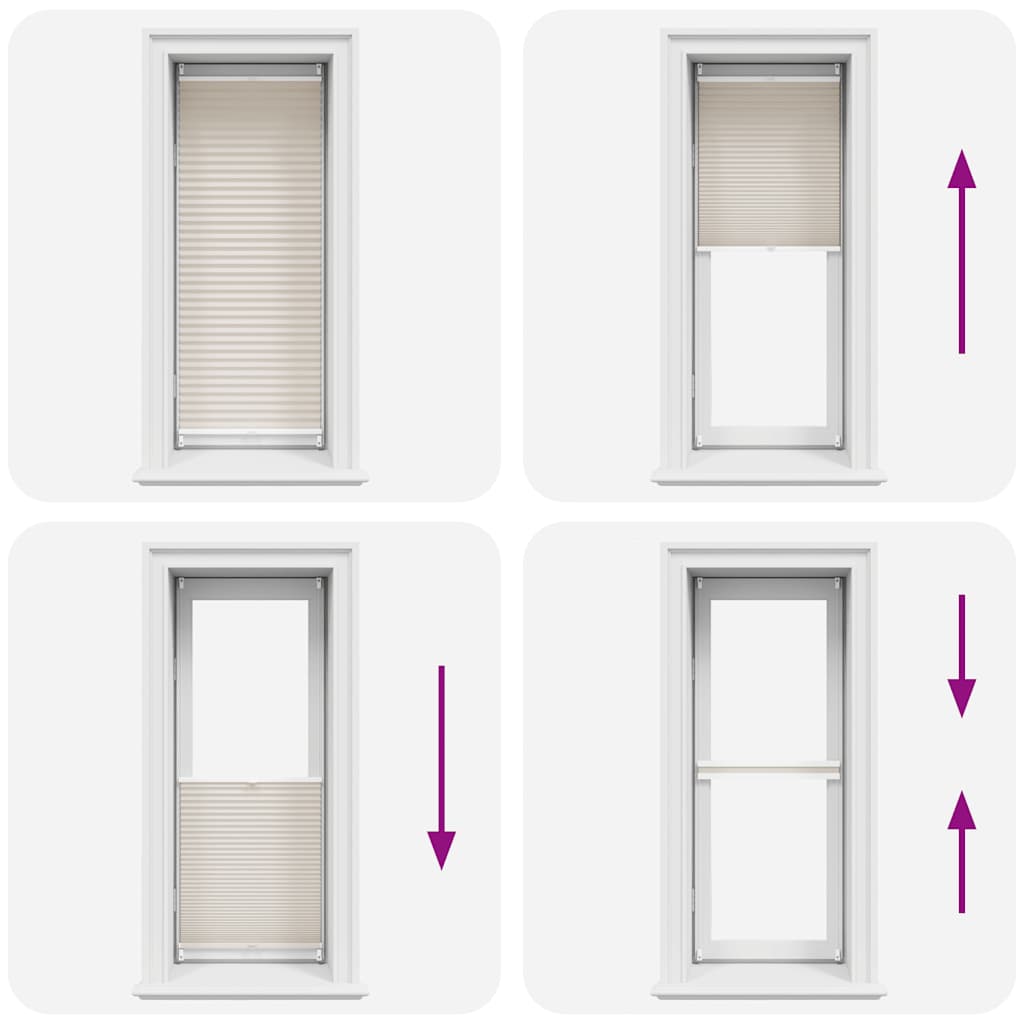 Plissee Faltrollo Rollo Plisseerollo 40x100cm Creme