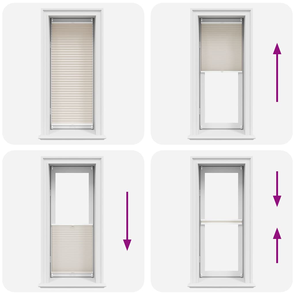 Plissee Faltrollo Rollo Plisseerollo 40x125cm Creme